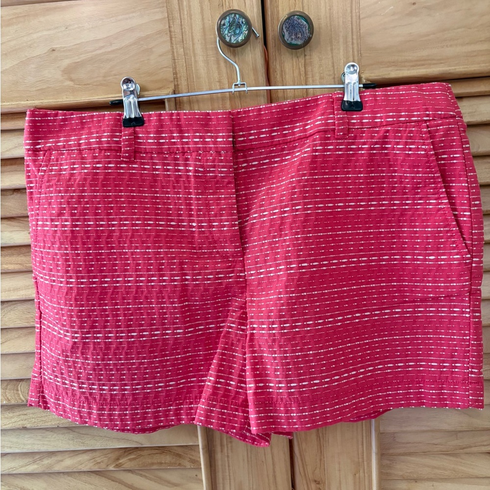 Pink Striped Women’s Cotton Blend Shorts